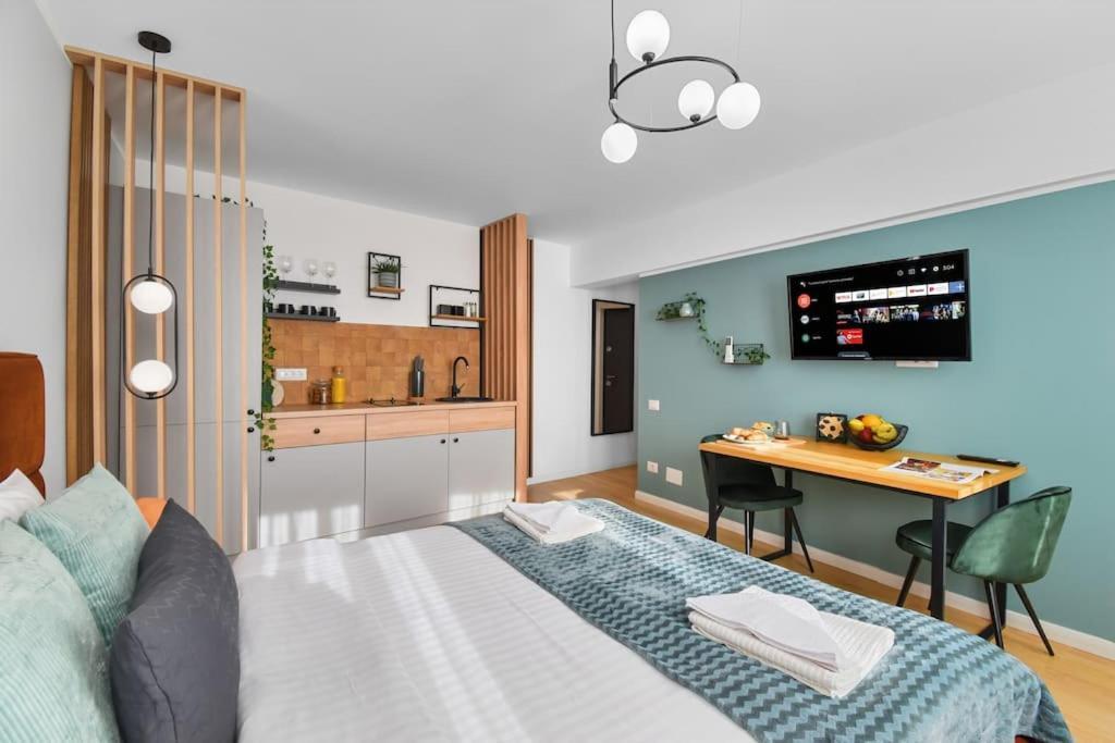 Mysa Modern Studio * Near Cismigiu Park * Netflix Bucharest Luaran gambar